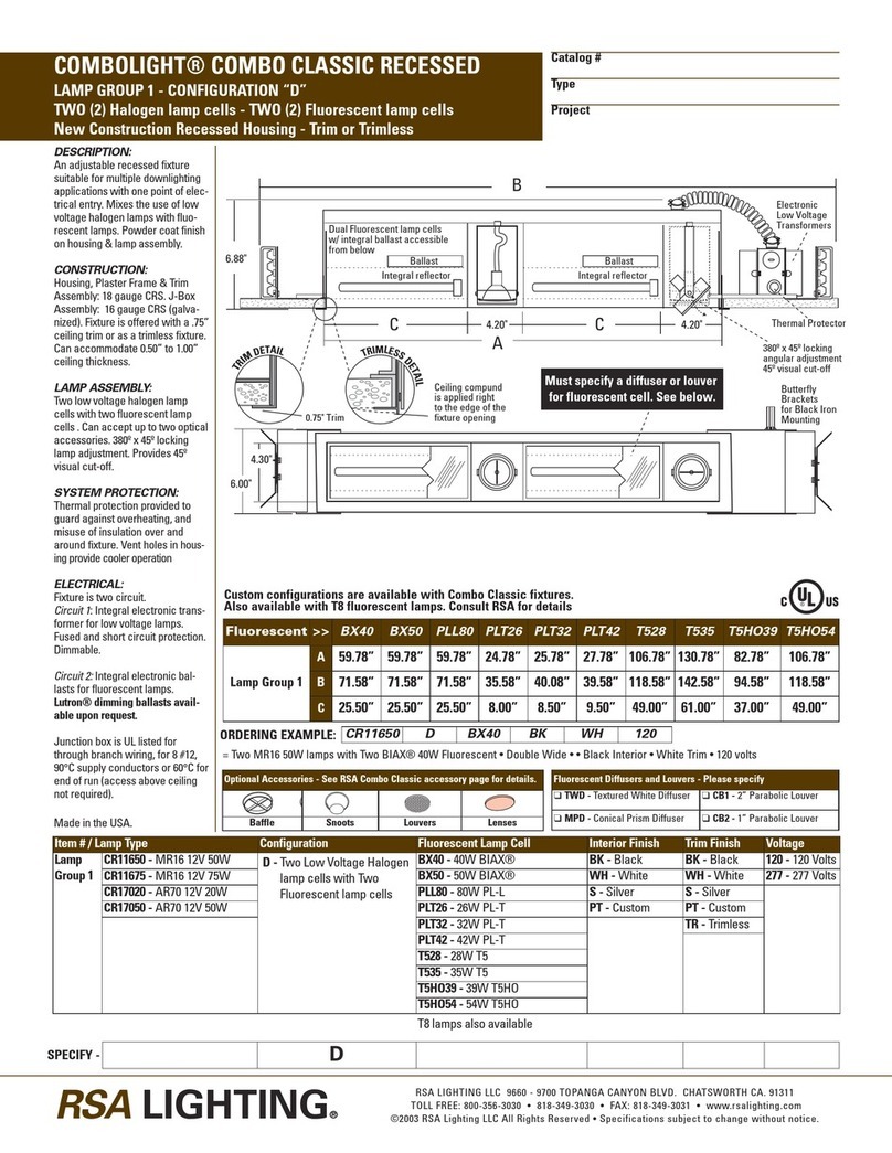 Cooper Lighting Cobolight T5HO39 Specifications