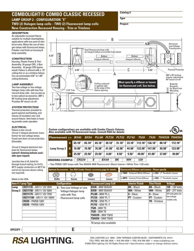 Cooper Lighting Cobolight CR211135 User manual