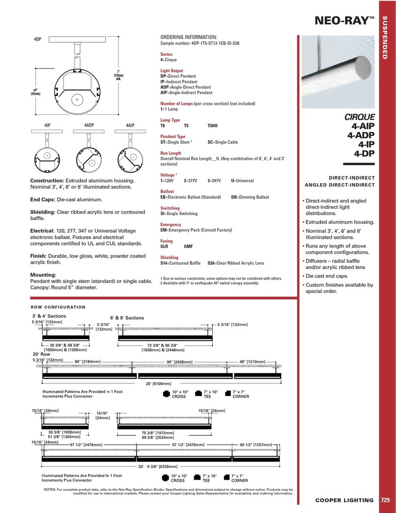 Cooper Lighting Cirque 4-ADP Specifications