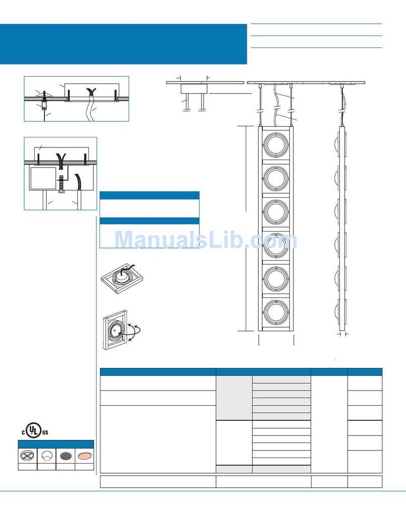 Cooper Lighting Combolight Galleria Series AR111 12V User manual