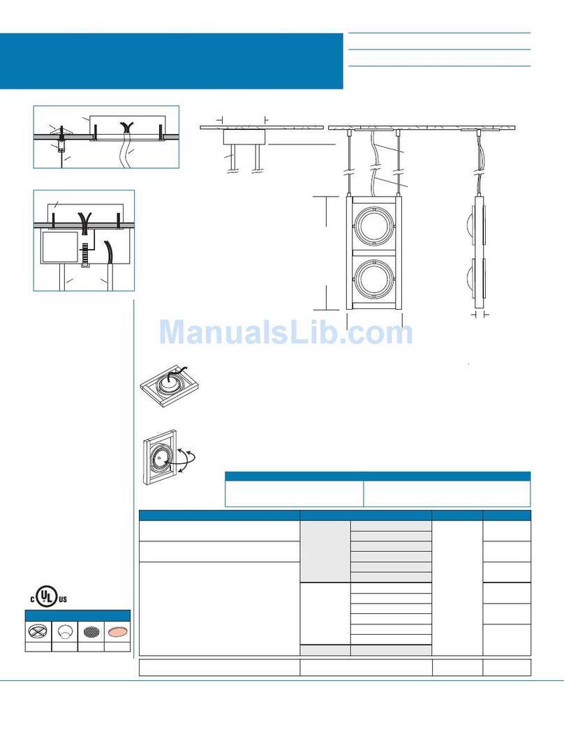 RSA Lighting Combolight Galleria Series CGSV-CGCV User manual