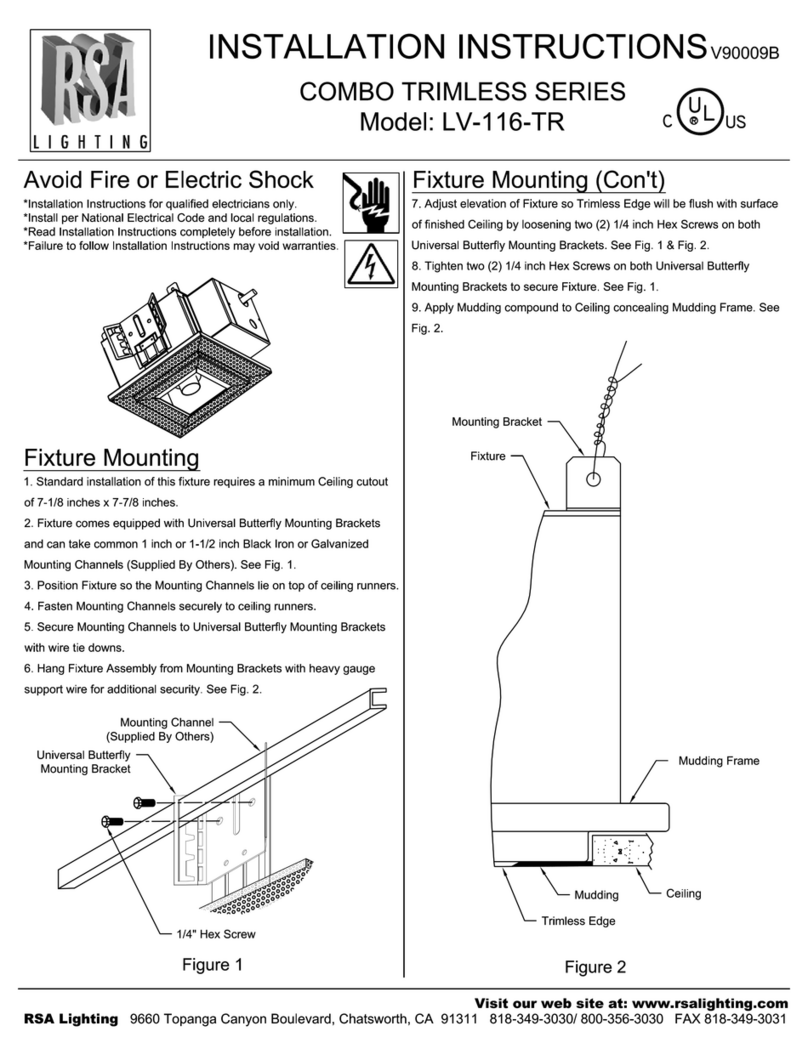 Cooper Lighting Combo Trimless Series LV-116-TR User manual