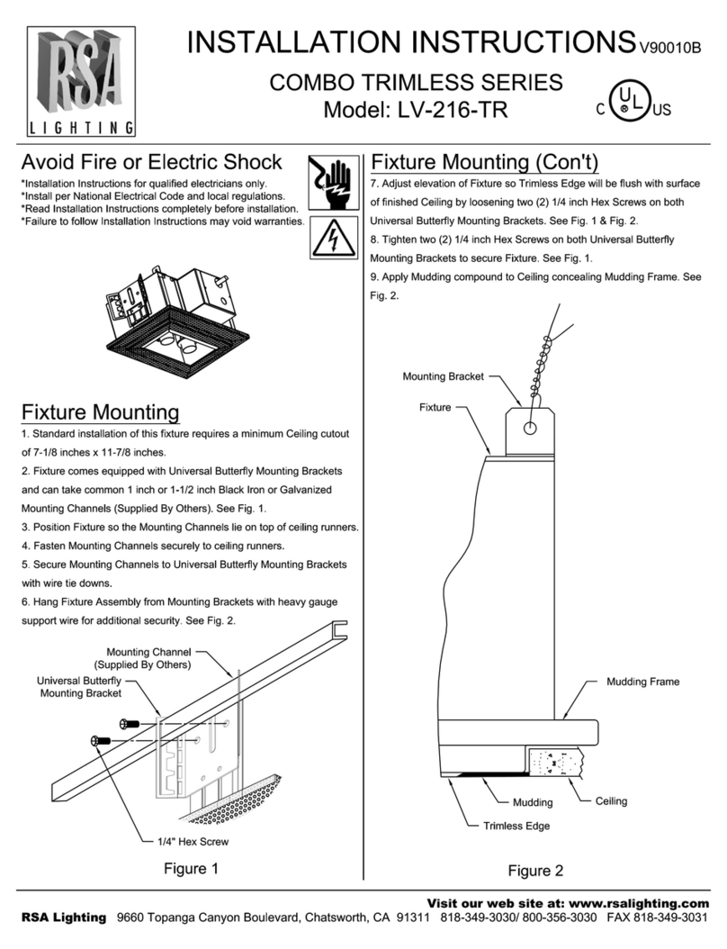 Cooper Lighting Combo Trimless Series LV-216-TR User manual