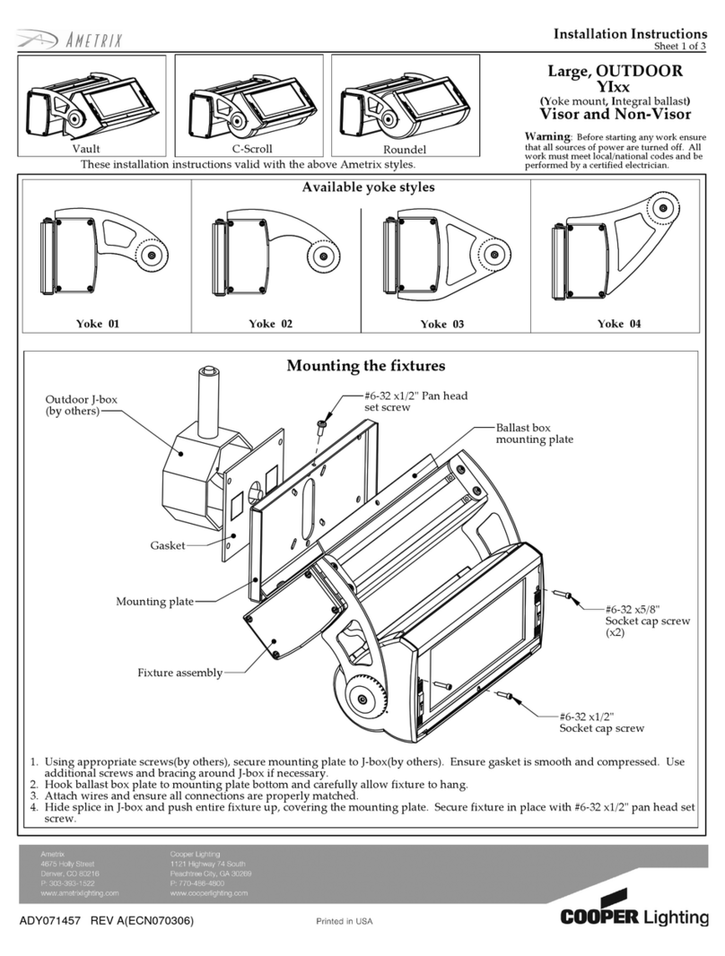 Cooper Lighting AMETRIX YIxx Specifications