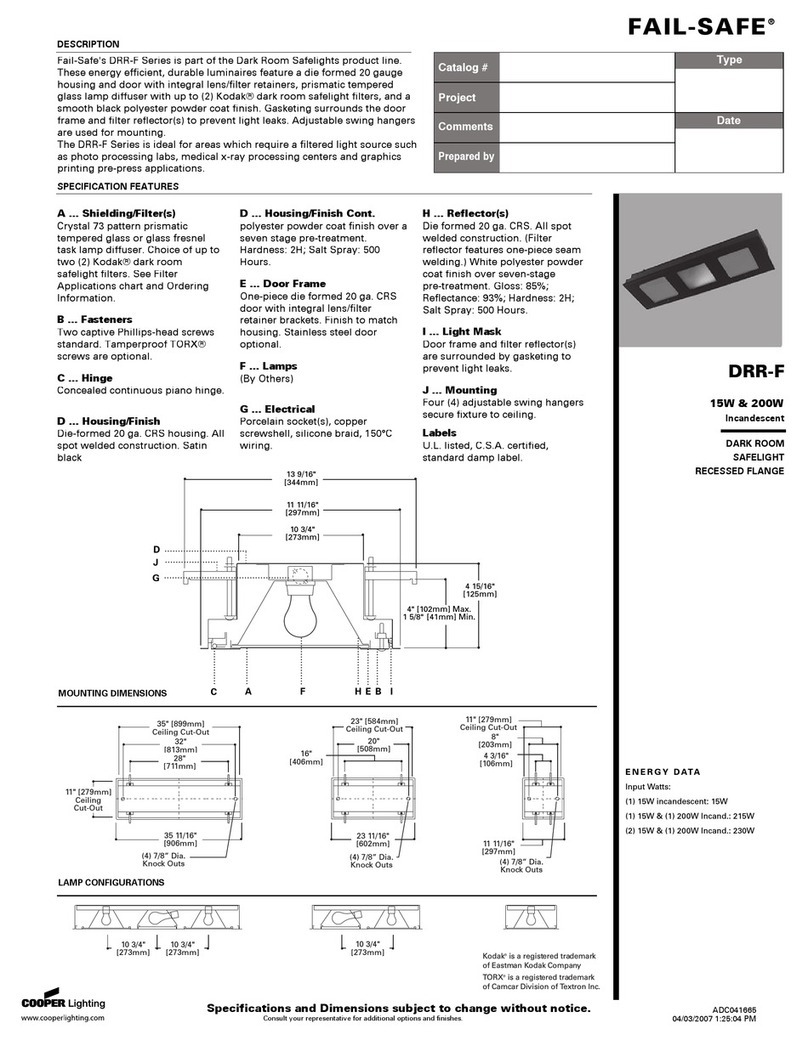 Cooper Lighting DRR-F Specifications