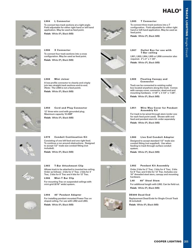 Cooper Lighting HALO DE600 User manual Cooper Lighting HALO DE600 User manual