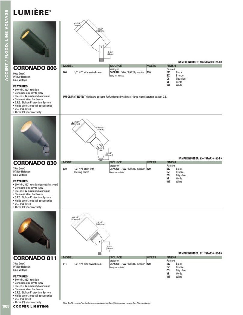 Lumiere Coronado 806 Specifications