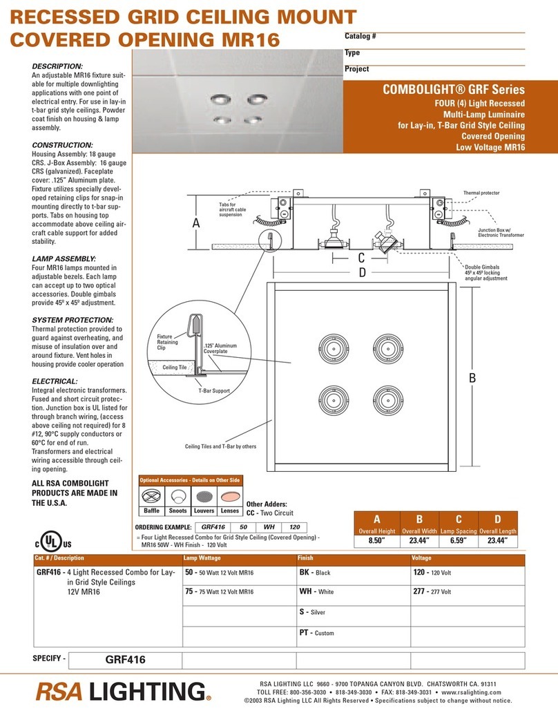 RSA Lighting Combolight GRF416 User manual