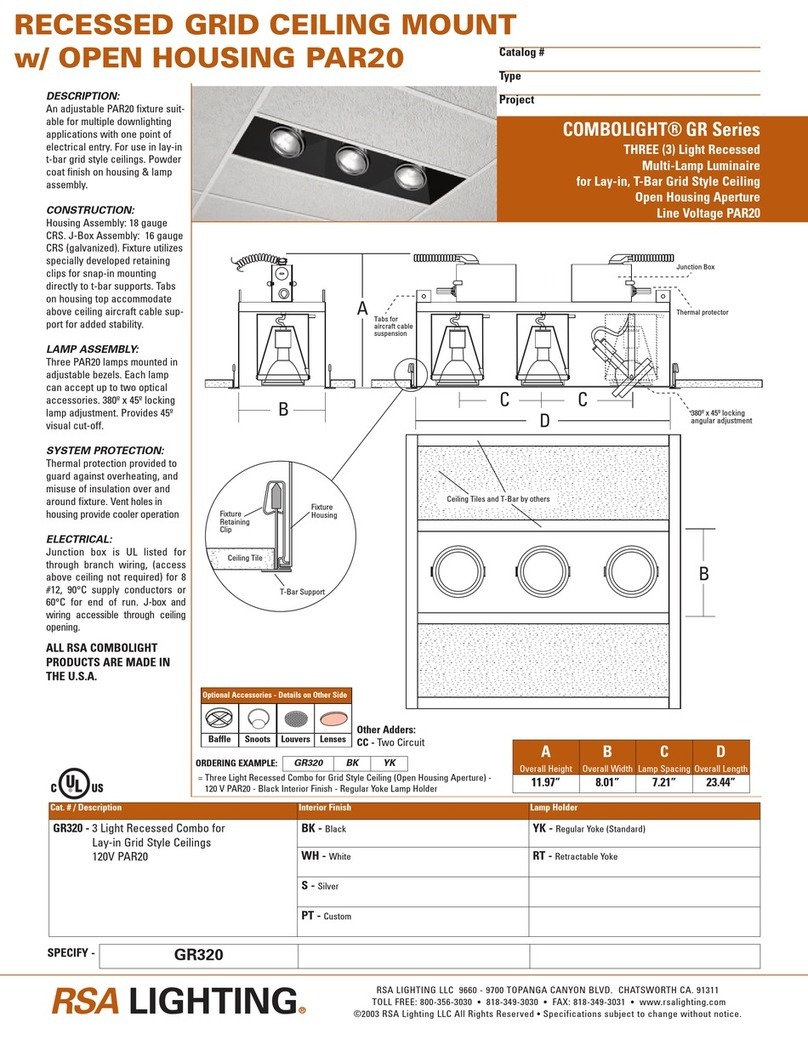 RSA Lighting Combolight GR320 Specifications