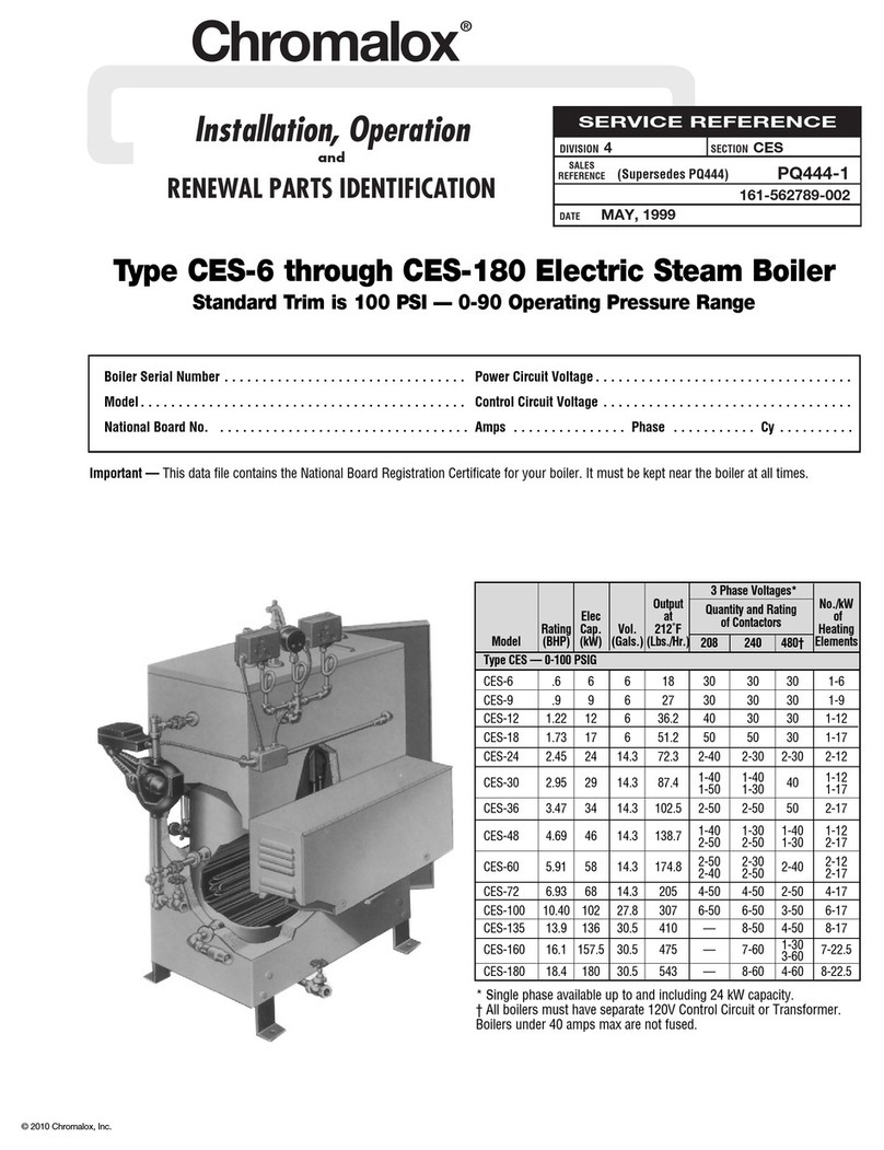 Chromalox CES-6 Installation, operation and renewal parts identification