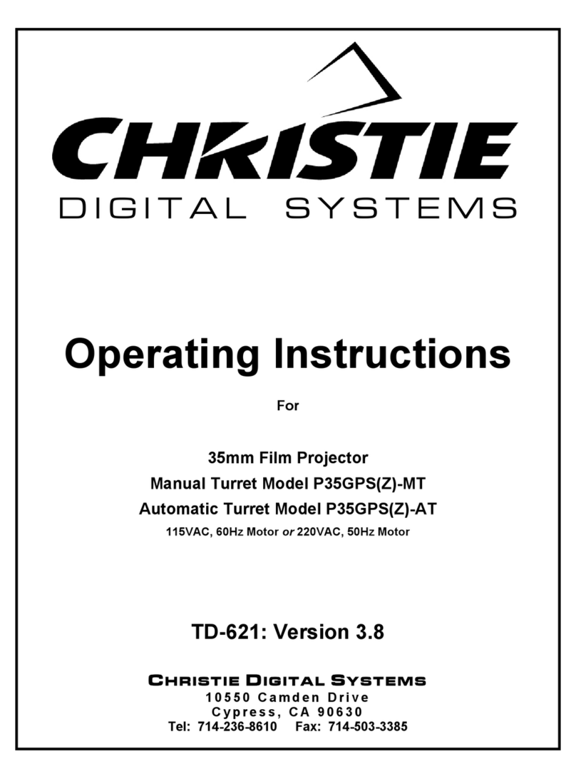 Christie P35GPS-AT User manual