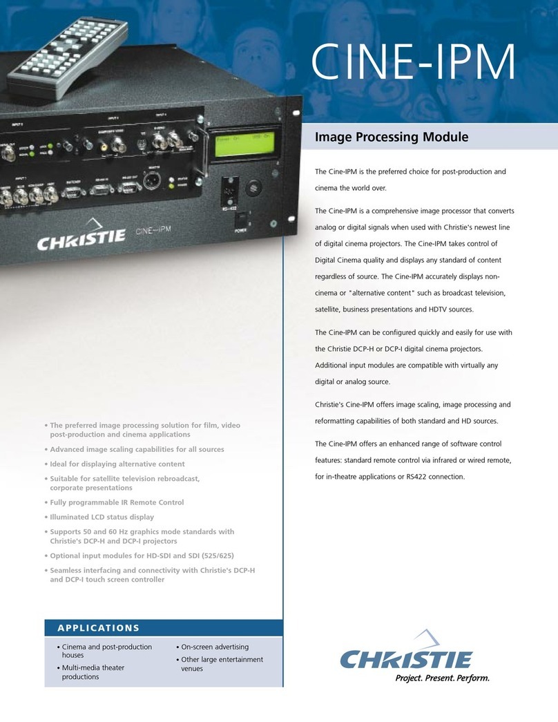 Christie Cine-IPM Specifications