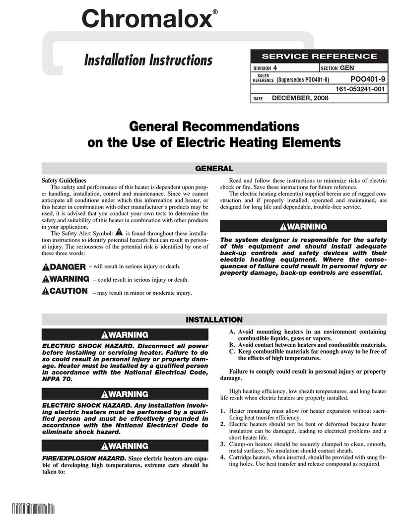 Chromalox POO401-9 User manual