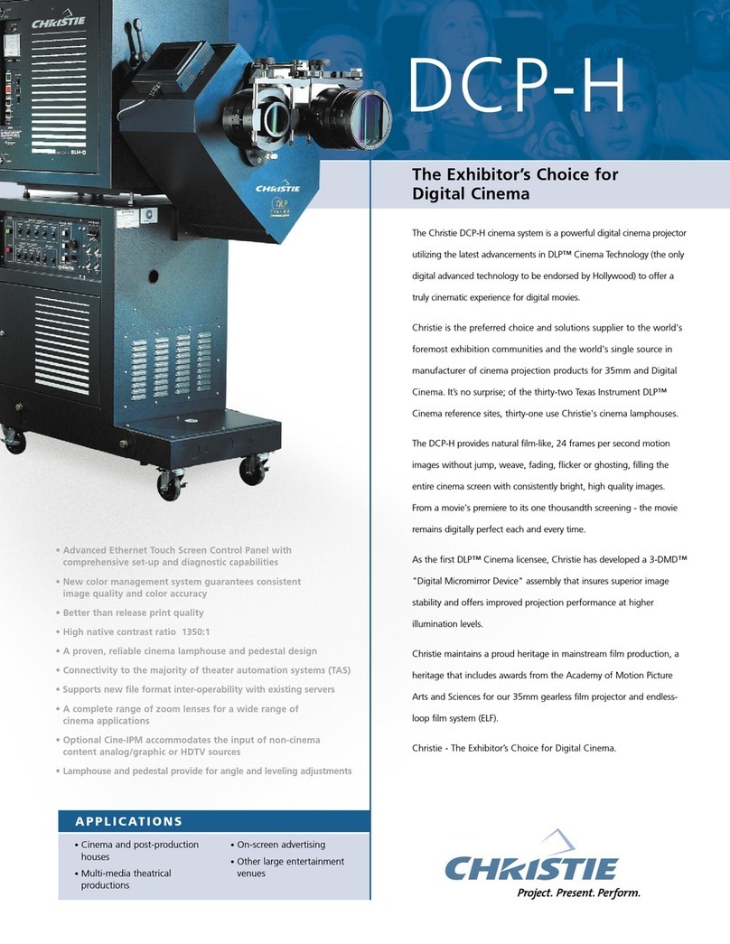 Christie DCP-H Specification sheet