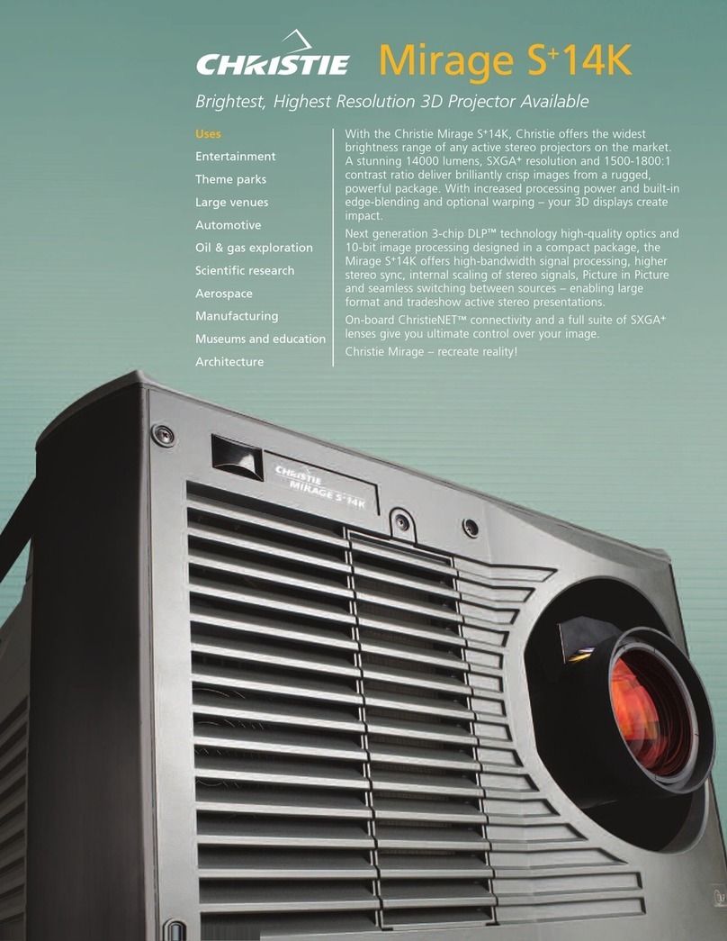 Christie Mirage S+14K User manual