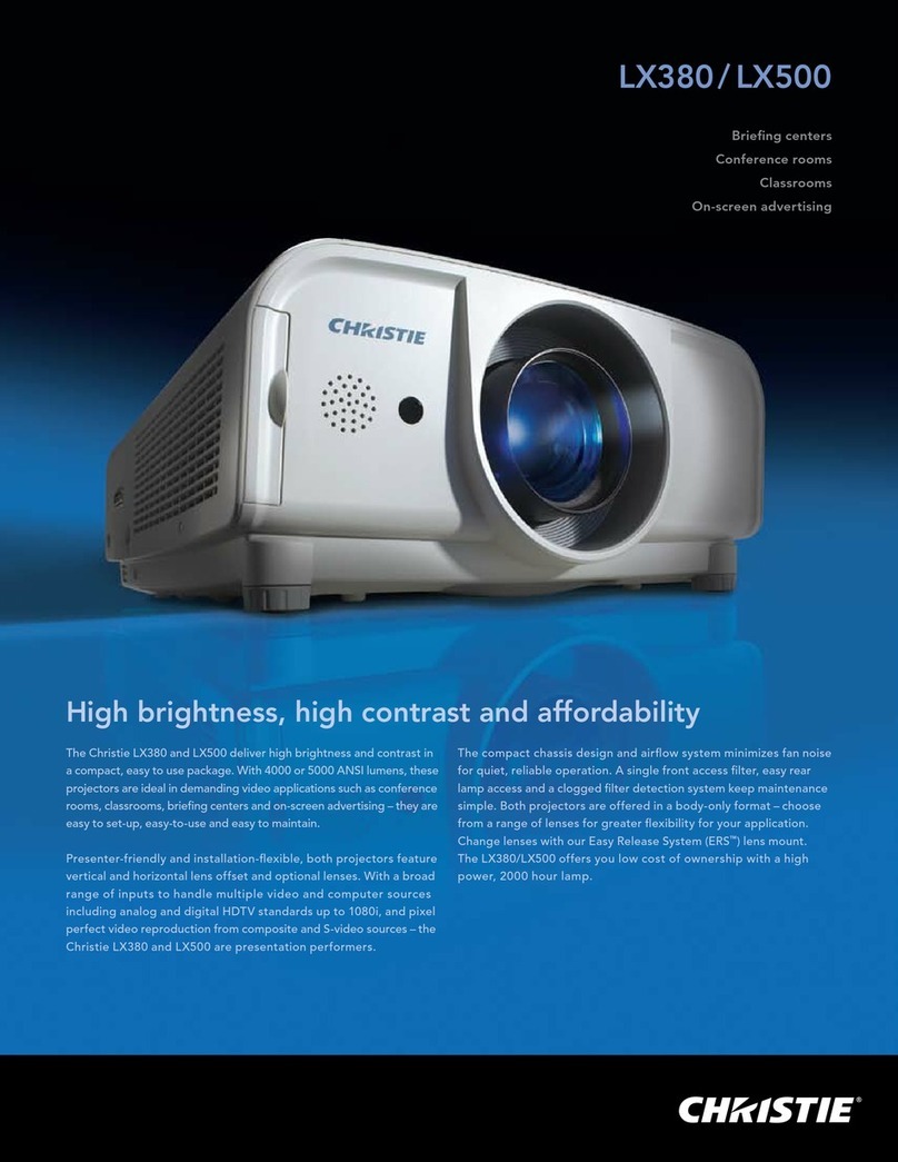 Christie LX380 Technical specifications