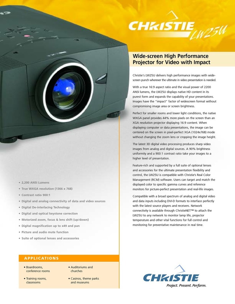 Christie Christie LW25U User manual