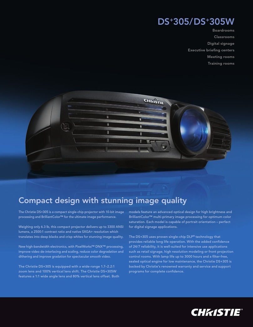 Christie DS+305 User manual