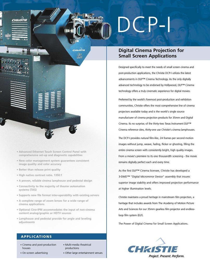 Christie DCP-I User manual