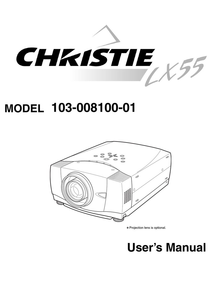 Christie 103-008100-01 User manual