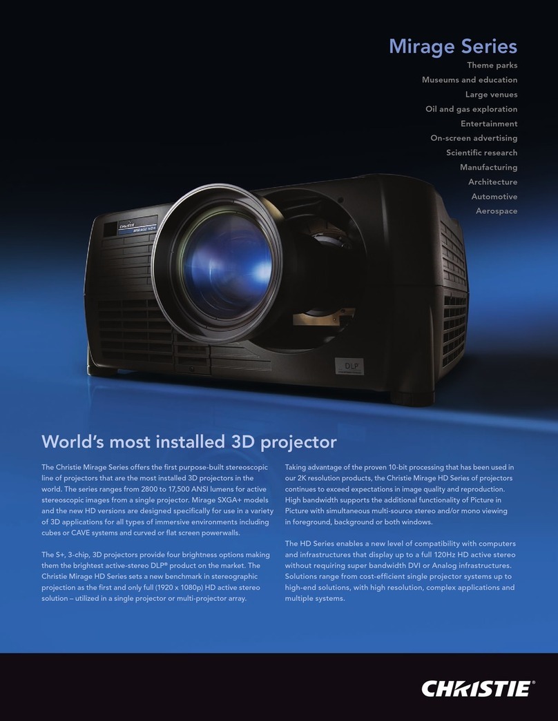 Christie Mirage S+3K Specifications