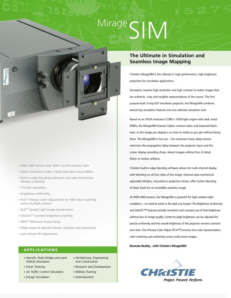 Christie Mirage SIM User manual