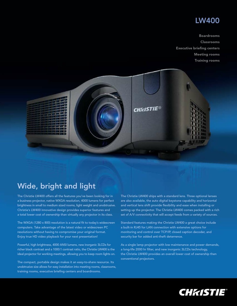 Christie LW400 Specifications