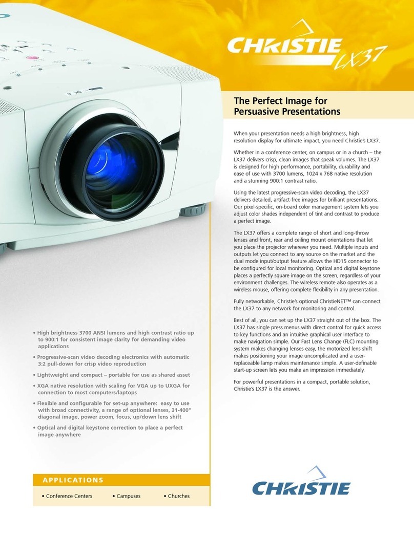 Christie LX37 Specifications