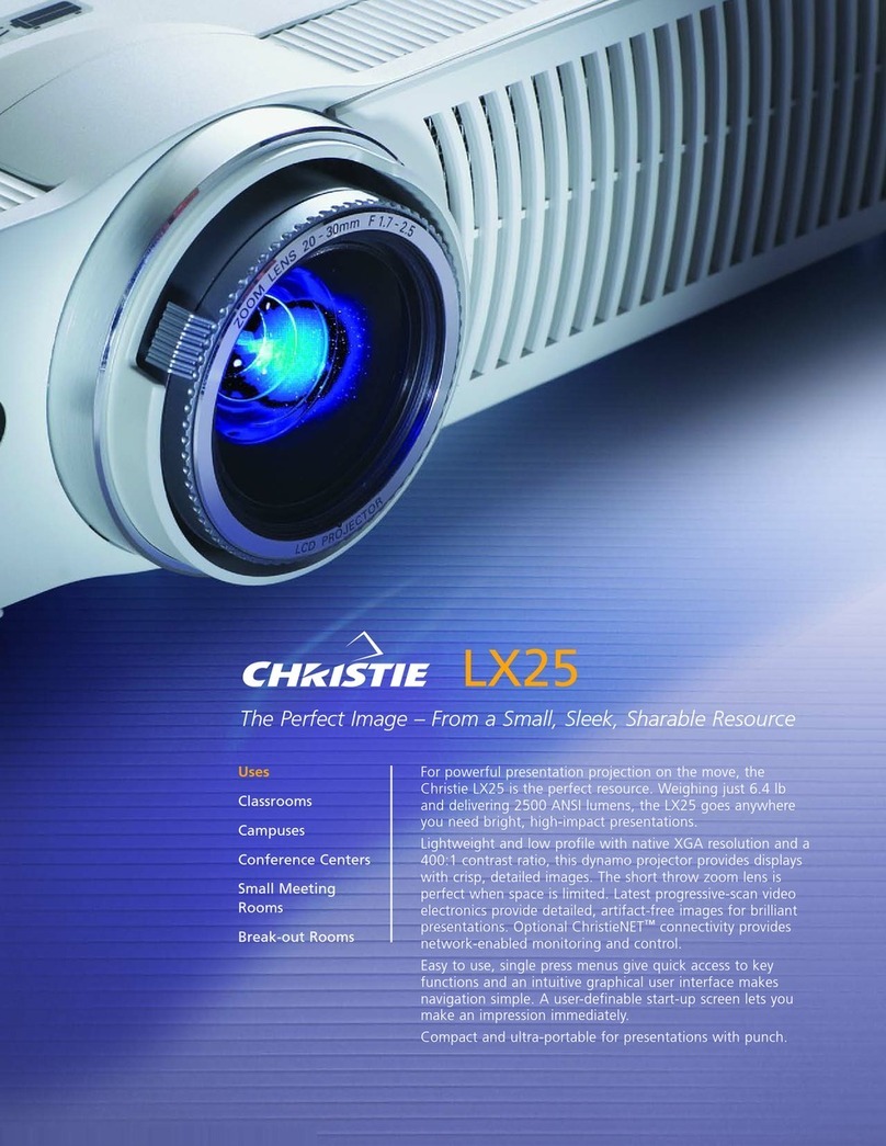 Christie LX25 Specifications