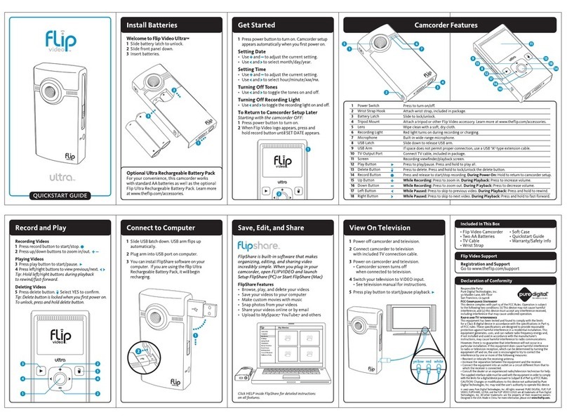 Flip Ultra2SD quick start guide