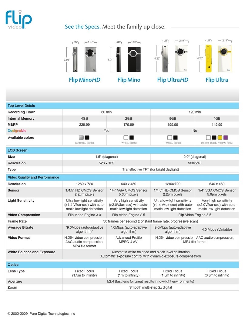 Pure Digital Flip UltraHD User manual