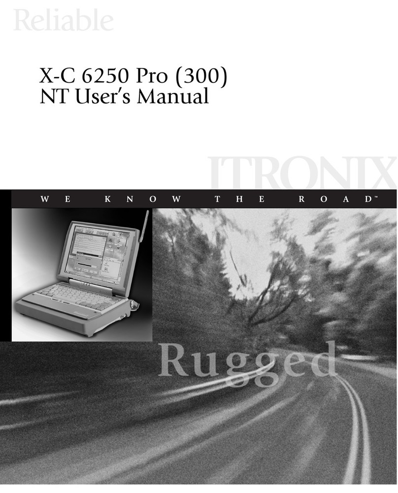 Itronix X-C 6250 Pro 300 NT User manual