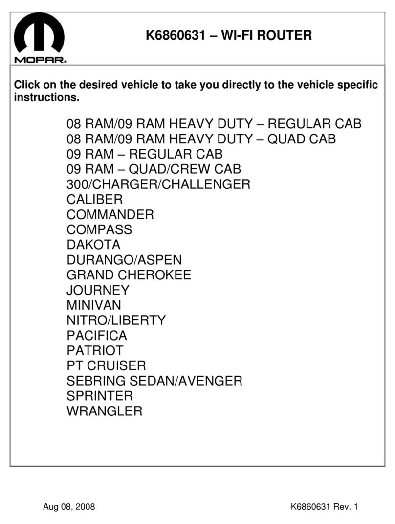 Mopar K6860631 instruction manual