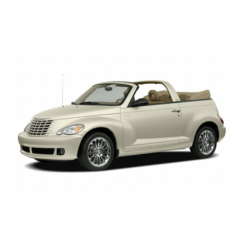 Chrysler 2007 PT Cruiser Convertible User manual