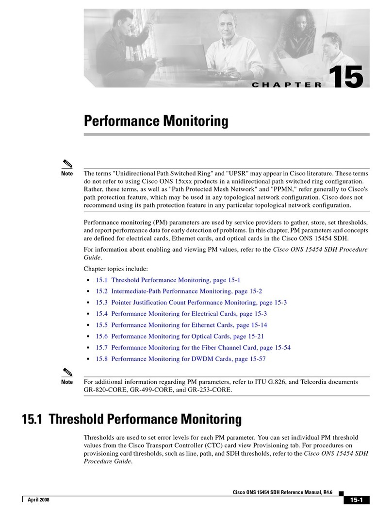 Cisco ONS 15454 SDH E1-75 user manual