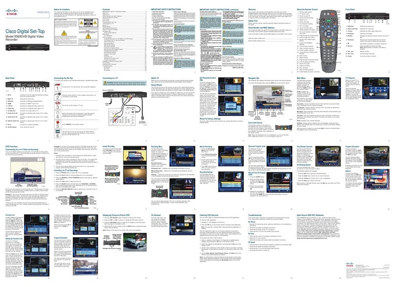 Cisco 8389DVB User manual