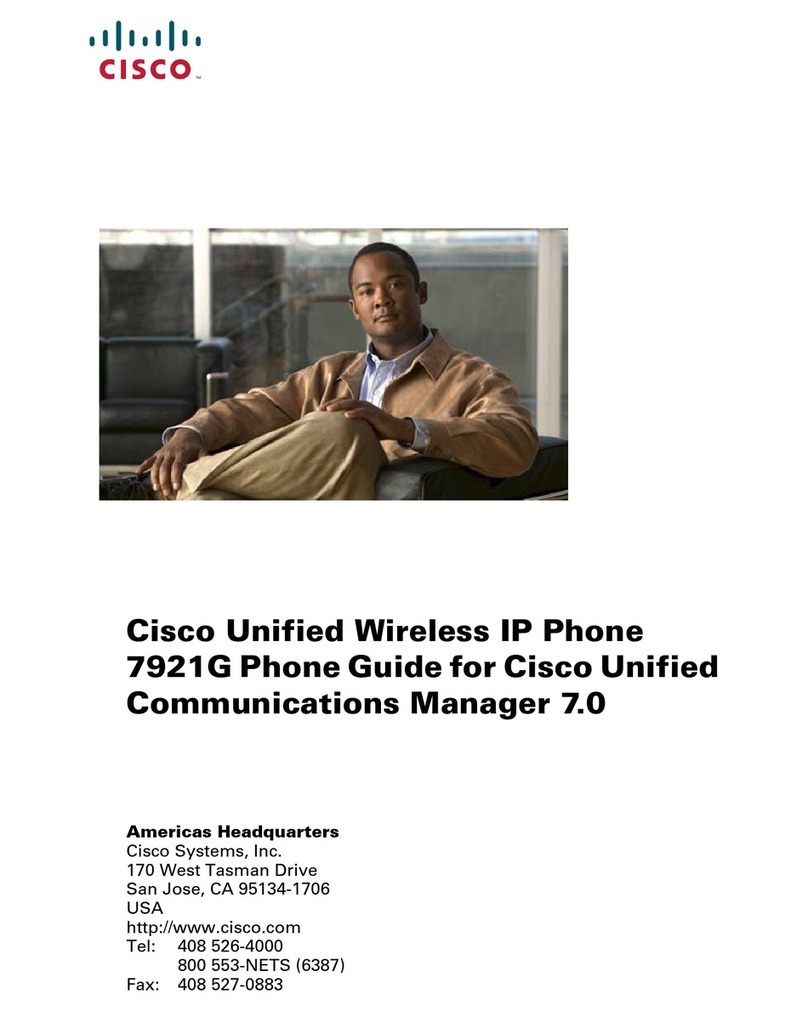 Cisco 7921G - Unified Wireless IP Phone VoIP User manual