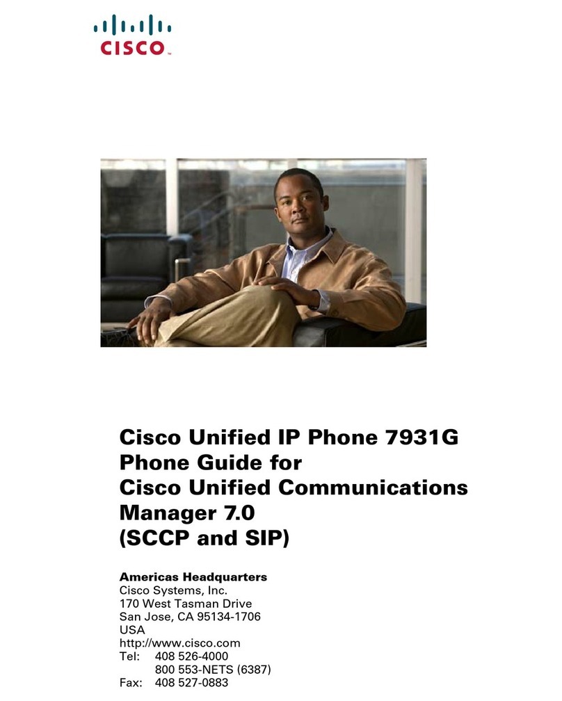 Cisco 7931G - Unified IP Phone VoIP user guide