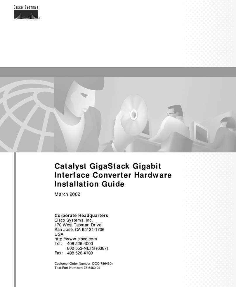 Cisco GigaStack WS-X3500-XL Manual