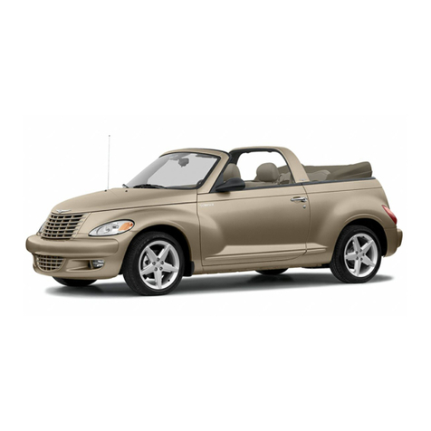 Chrysler 2005 PT Cruiser Convertible User manual Chrysler 2005 PT Cruiser Convertible User manual