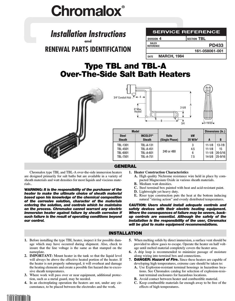 Chromalox TBL installation instructions
