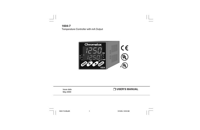Chromalox TEMPERATURE CONTROLLER 1604-7 User manual