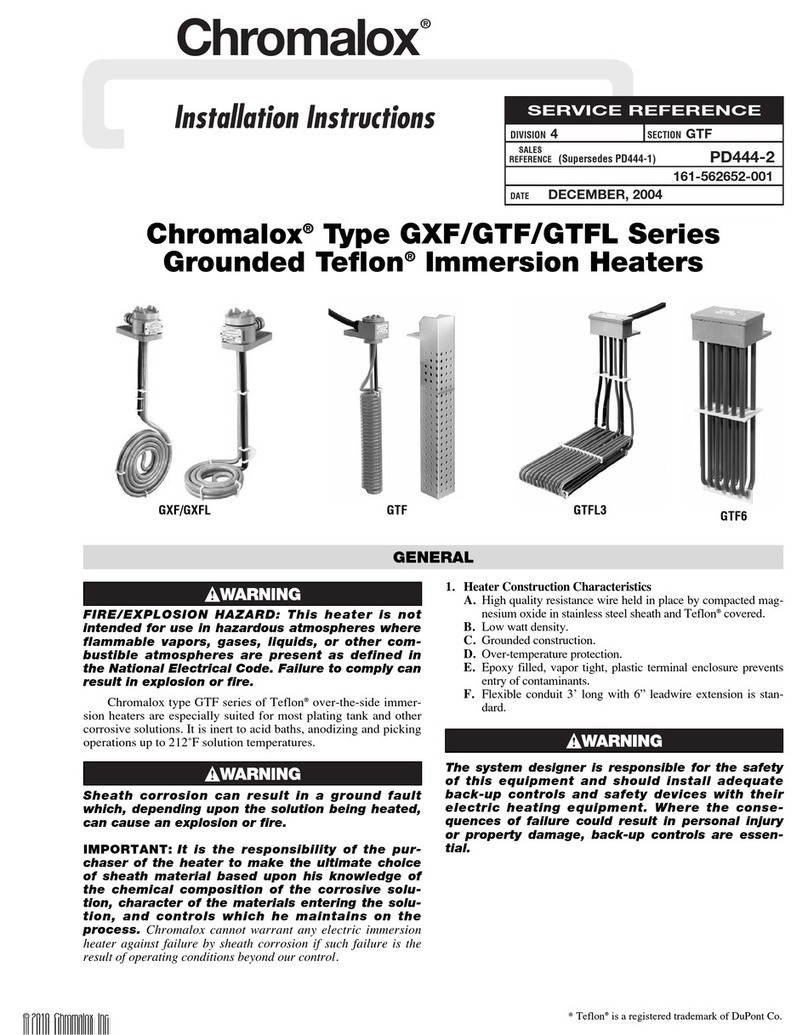 Chromalox PD444-2 installation instructions