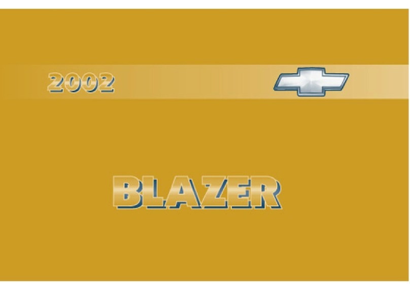 Chevrolet BLAZER 2002 owner's manual