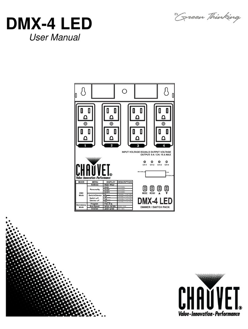 Chauvet DMX-4 LED user manual
