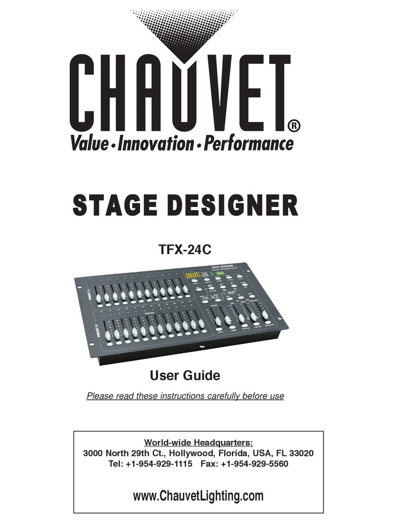 Chauvet STAGE DESIGNER TFX-24C user guide