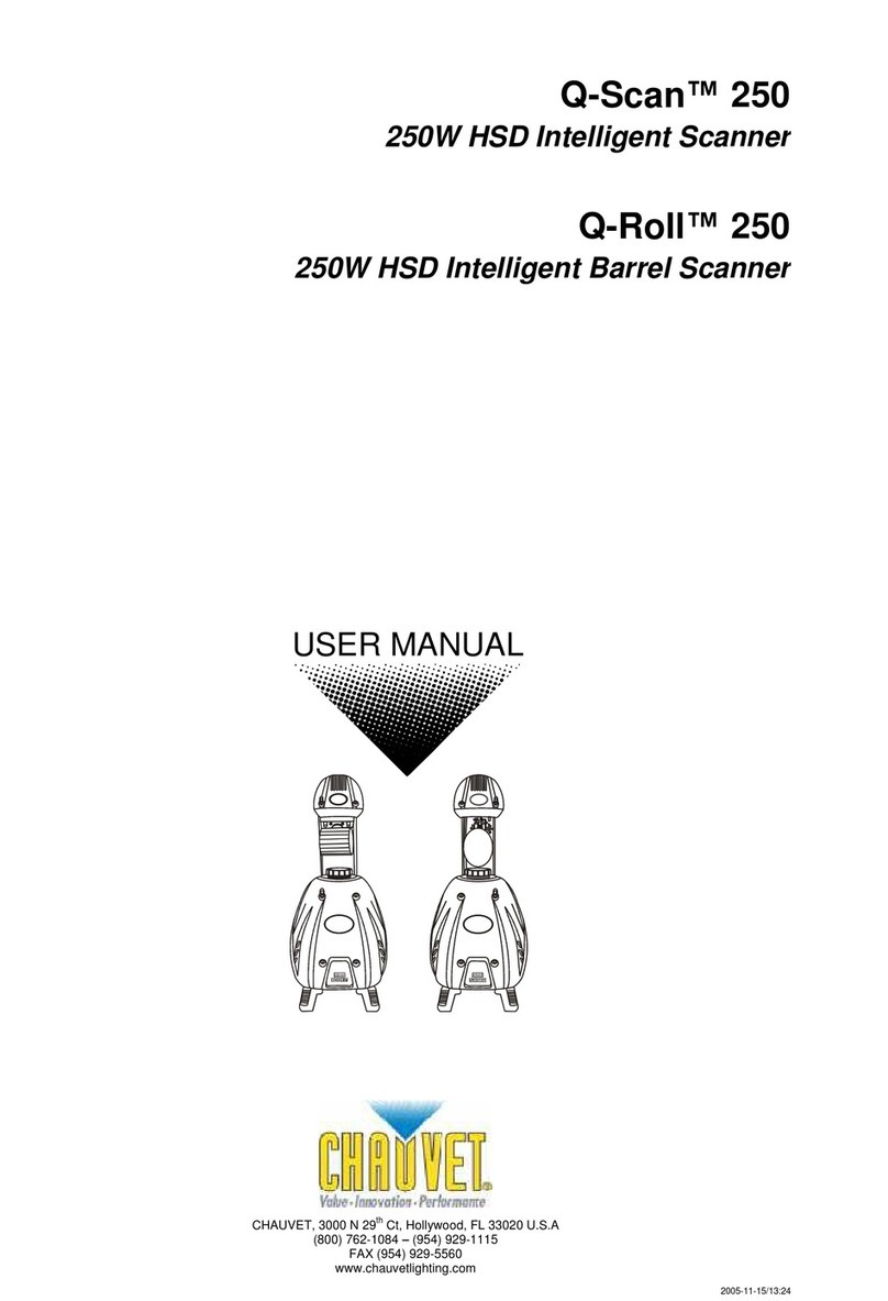 Chauvet Q-RollTM 250 user manual