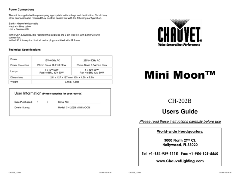 Chauvet MINI MOON CH-202B user guide