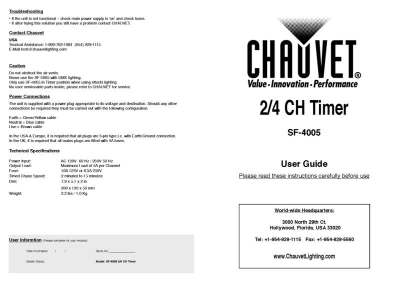 Chauvet SF-4005 user guide
