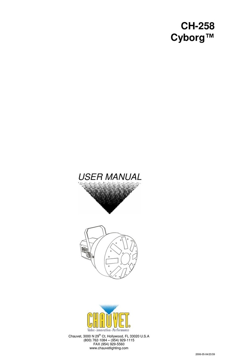 Chauvet Cyborg CH-258 User manual Chauvet Cyborg CH-258 User manual